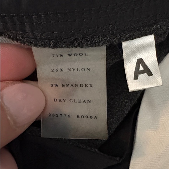 Ann Taylor Charcoal Crepe Melange Wool Signature Trousers Size 10 - Picture 12 of 12